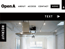 Tablet Screenshot of open-a.co.jp